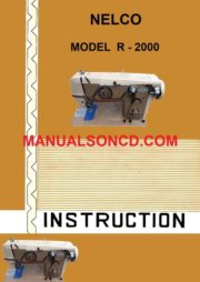 Nelco Lyra R-2000 Sewing Machine Instruction Manual