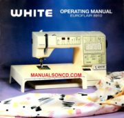 White 8910 Euroflair Sewing Machine Instruction Manual