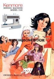 Kenmore 158.13450 - 1345 Sewing Machine Instruction Manual