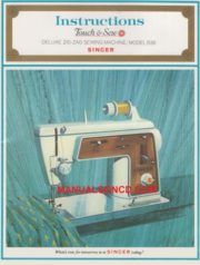 Singer 636 Sewing Machine Instruction Manual