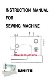 White 1418 Sewing Machine Instruction Manual