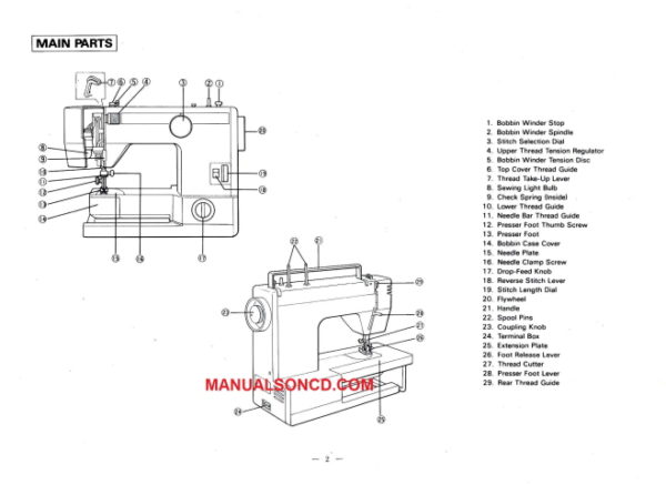 Elna Elnita 110-120-140 Sewing Machine Instruction Manual