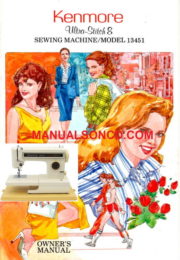 Kenmore 158.1345180 - 13451 - Sewing Machine Manual