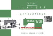 Kenmore 158.17000 - 158.17001 Sewing Machine Manual