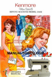 Kenmore 158.1345280 - 13452 Sewing Machine Instruction Manual