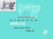 White 463 Sewing Machine Instruction Manual
