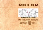 Riccar 806 706 Sewing Machine Instruction Manual