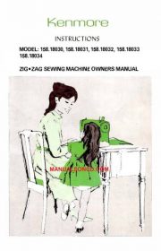 Kenmore 158.18030 - 158.18034 Sewing Machine Manual