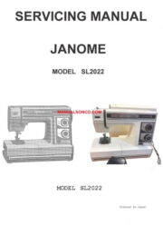 Janome SL2022 Sewing Machine Service Manual