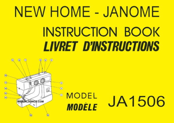 New Home - Janome JA1506 Sewing Machine Manual