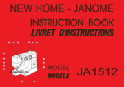 Janome JA1512 Sewing Machine Instruction Manual