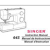 Singer 64S Heavy Duty Sewing Machine Instruction Manual