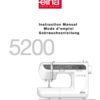 Elna 5200 Sewing Machine Instruction Manual
