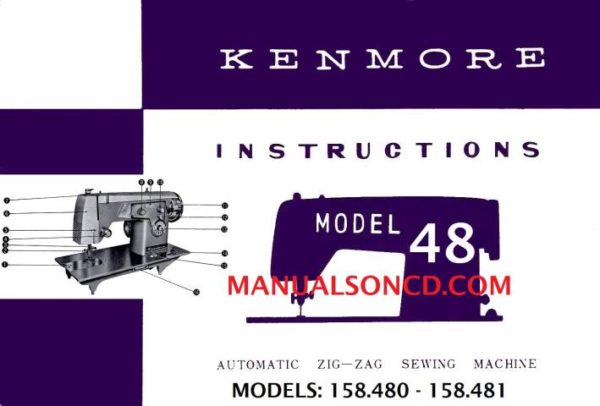 Kenmore 158.480 - 158.481 Sewing Machine Instruction Manual