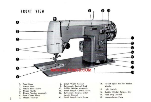 Kenmore 158.320-158.321 Sewing Machine Instruction Manual