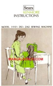 Kenmore 158.14100 - 158.14101 Sewing Machine Manual