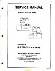 White 503 - 534 SuperLock Sewing Machine Service Manual