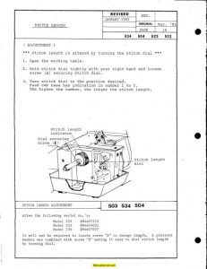 White 503 - 534 SuperLock Sewing Machine Service Manual