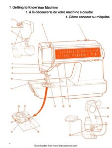 Singer 2010 Touch Tronic Sewing Machine Instruction Manual