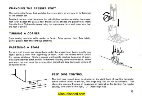 Kenmore 158.1316 - 158.13160 Sewing Machine Manual