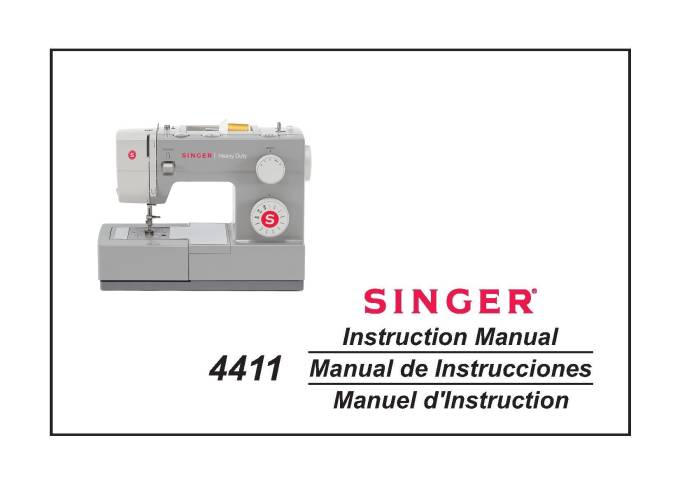 Rare Large Deluxe-Edition Instructions Manual Singer 4411 Sewing Machine