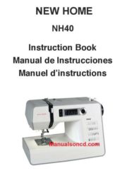 New Home NH40 Sewing Machine Instruction Manual
