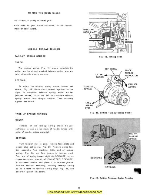 Singer 221 Featherweight Sewing Machine Service Manual