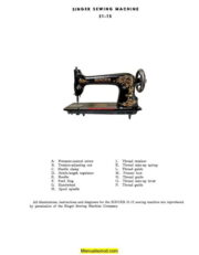 Singer 31-15 Industrial Sewing Machine Manual
