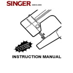 Singer 4830-4832 Sewing Machine Instruction Manual