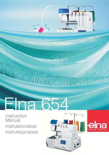 Elna 654 Serger Sewing Machine Instruction Manual