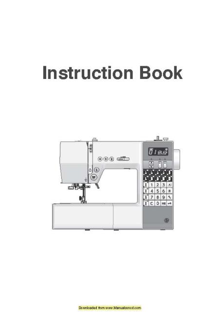 Necchi EX60 Sewing Machine Instruction Manual