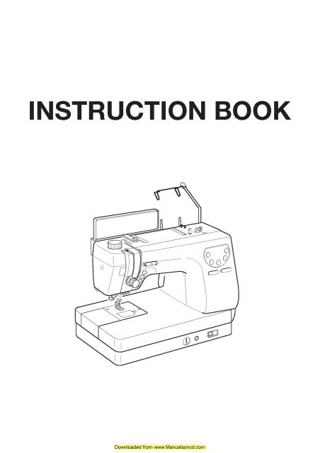 Necchi QS60 Sewing Machine Instruction Manual