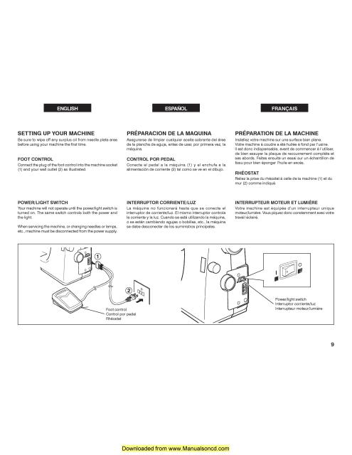 Singer 2639 Sewing Machine Instruction Manual