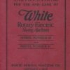 White 41-43 Rotary Electric Sewing Machine Instruction Manual