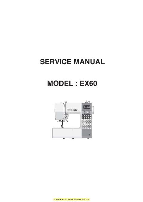 Necchi EX60 Sewing Machine Service Manual