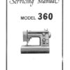 Janome 360 Sewing Machine Service-Parts Manual