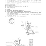 Janome 360 Sewing Machine Service-Parts Manual