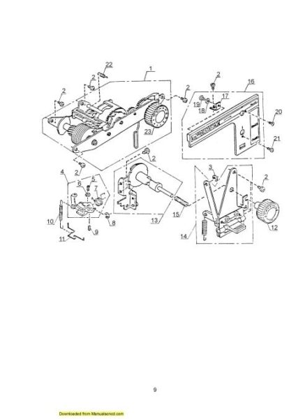 Janome 360 Sewing Machine Service-Parts Manual