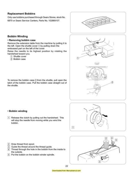 Kenmore 384.13012000 Sewing Machine Instruction Manual