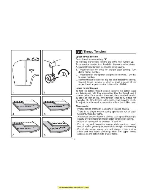 Instruction Manual, Singer 2263 (Simple) : Sewing Parts Online