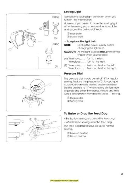 Janome 5018 Decor Excel Sewing Machine Instruction Manual