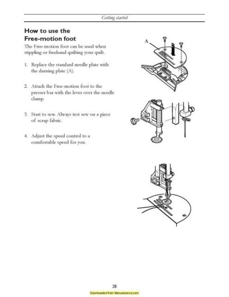 Husqvarna Viking Mega Quilter Sewing Machine Instruction Manual