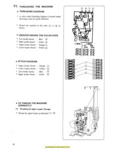 Singer 14U44B-14U244B Sewing Machine Instruction Manual