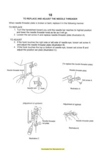 Elna 6003 Sewing Machine Service-Parts Manual