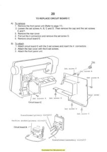Elna 6003 Sewing Machine Service-Parts Manual
