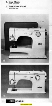 Elna SP ST SU Sewing Machine Instruction Manual