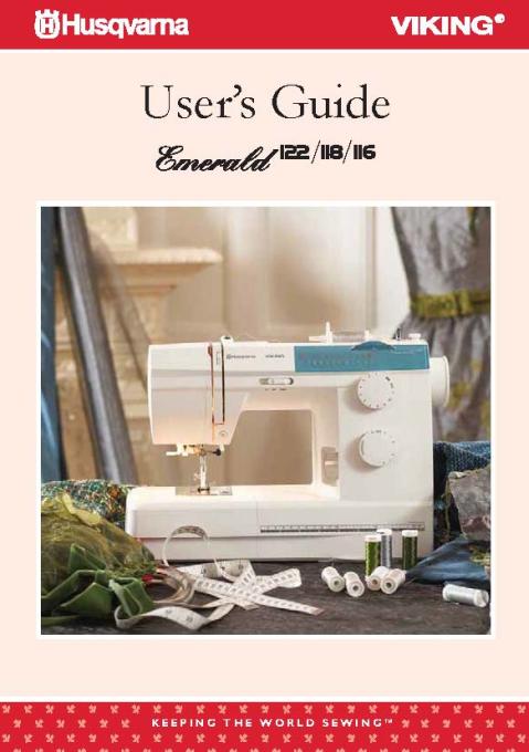 Husqvarna Emerald 116-118-122 Sewing Machine Instruction Manual