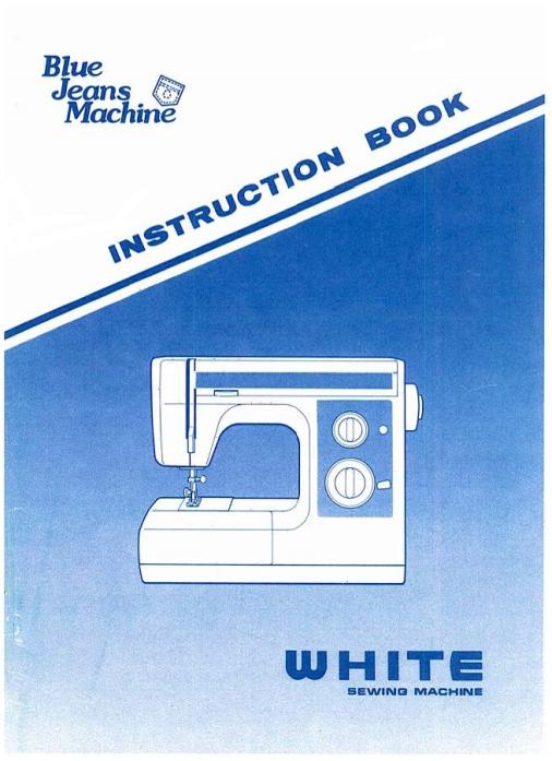 White 1599 Blue Jeans Sewing Machine Instruction Manual