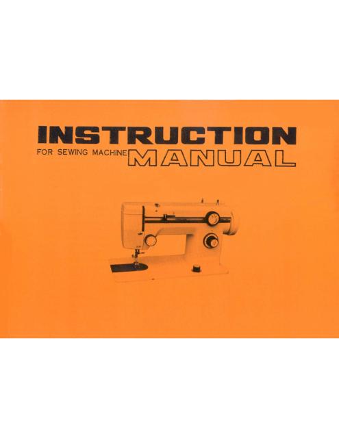 Riccar 608 Sewing Machine Instruction Manual