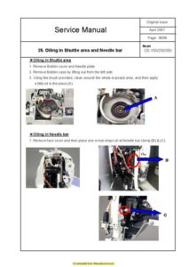 Singer Futura CE150 CE250 CE350 Service Manual-Parts